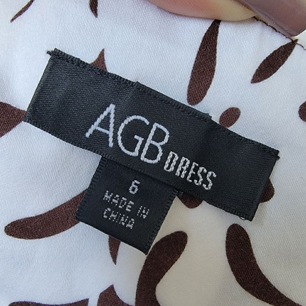 AGB Vintage Y2K Coastal Grandma Brown & White Palm Leaf Trendy Summer Festival 6 - Picture 4 of 7